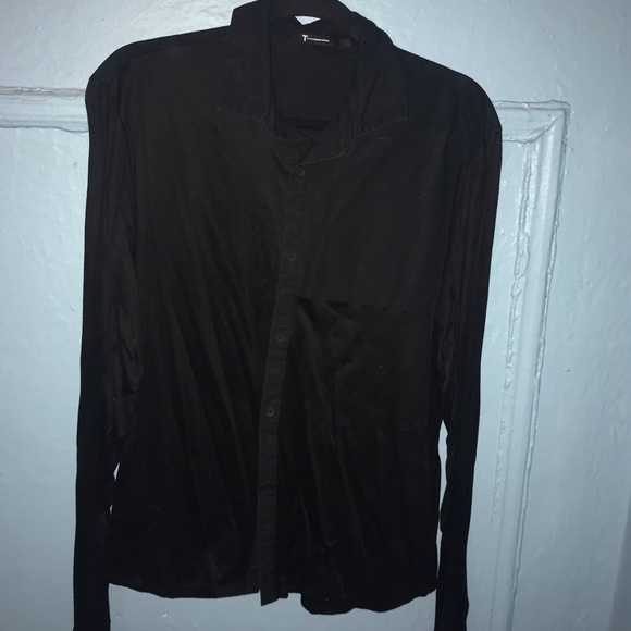 T By Alexander Wang Mixed Fabric Shirt - Picture 3 of 6